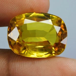 Certified 24.40 Ct Natural Brazilian Orange Citrine Gem - Perfect for Jewelry - Picture 1 of 10