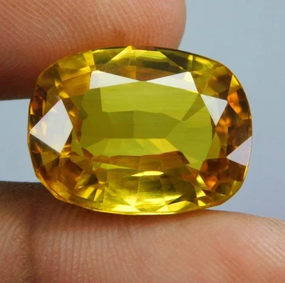 Certified 24.40 Ct Natural Brazilian Orange Citrine Gem - Perfect for Jewelry - Image 1 of 4
