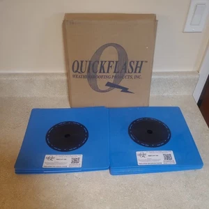 Lot of 12 Quick Flash P-100 No Caulking Utility Pipe Flashing Panel 1"-1 1/4" - Picture 1 of 4