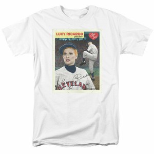 I Love Lucy Trading Card T Shirt Licensed Funny TV Show Tee White