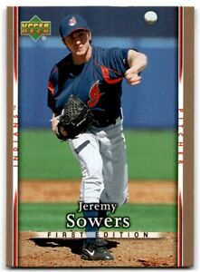 2007 Upper Deck First Edition Jeremy Sowers Baseball Cards #82