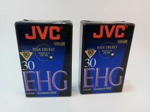 Lot of 2 Sealed JVC VHS-C EHG 30 Pro HiFi 90 min TC30 Compact Tapes (E) - Picture 1 of 1