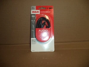 RCA DV10R AUDIO DIGITAL OPTICAL CABLE W/2 MINI ADAPTERS, 6FT   Fast Ship/USA - Picture 1 of 2
