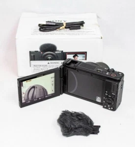 Sony ZV-1F 3" Digital Vlog Camera for Content Creators w/ Microphone (Black) - Picture 1 of 13