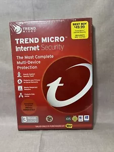 NEW Trend Micro Internet Security 3 Devices IOS MAC WINDOWS ANDROID - Picture 1 of 3