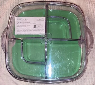 The Pampered Chef: Cool & Serve Tray (6 Pieces) Model 2292 Insulated Carrier - Image 1 of 3