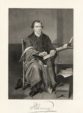 Patrick Henry Antique Print / Engraving - 1862 - Founding Father
