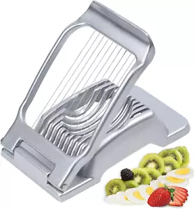 Egg Slicer for Hard Boiled Eggs Heavy Duty Fruit Egg Cutter with Stainless Steel - Picture 1 of 6