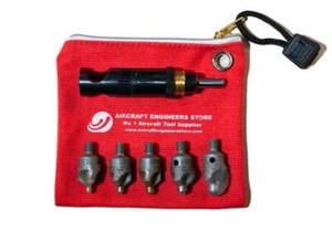 AIRCRAFT TOOLS SLIM COUNTERSINK CAGE / MICROSTOP 5PC FRACTION CUTTER KIT 1 - Picture 1 of 3