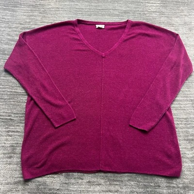 Camisa Caslon Talla L Mujer Manga Larga Cuello en V Tejida Foto 1 de 4