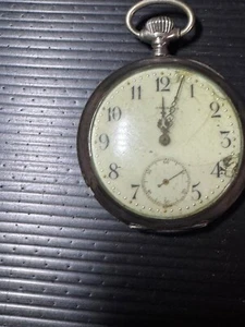 Waltham Omega Grand Prix Paris 1900 Taschenuhr 800er Silber Gehäuse defekt - Bild 1 von 10