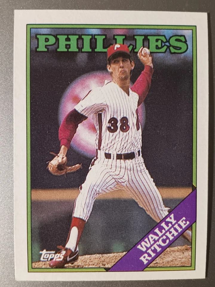 WALLY RITCHIE PHILADELPHIA PHILLIES 1988 TOPPS BASEBALL CARD #494 - Image 1 of 1