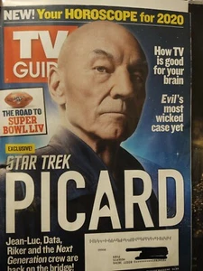 2 Magazines with Picard Cover/Article - TV Guide & Watch! 2020  -  STAR TREK   - Picture 1 of 2