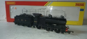 Calibre OO Hornby Clase 4F 0-6-0 in LMS Negro 4437 Carga de carbón real y funciona bien - Imagen 1 de 6