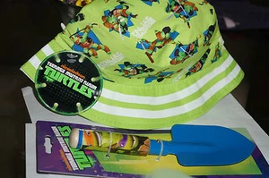 TEENAGE MUTANT NINJA TURTLES Boy's Hat & Trowel Gardening Beach Pool Set NWT - Picture 1 of 11