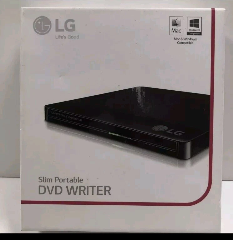 LG Super Multi Portable Slim DVD±RW 8X M-Disc USB 2.0 GP50NB40 Win 7/8 PC / Mac