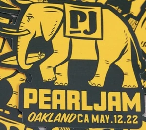 PEARL JAM STICKER OAKLAND A’S CALIFORNIA 5/12/2022 EDDIE VEDDER - Picture 1 of 1