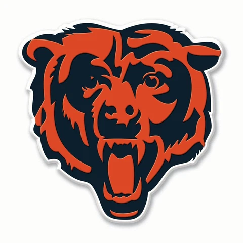 NFL CHICAGO BEARS MAGNET LOGO FLEXIBLE SMALL 2 1/2" X 3 1/2" NEW Cover