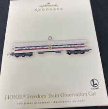 Hallmark Keepsake Ornament Lionel Freedom Train Observation Car 2007
