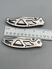 Lot of 2 Gerber Paraframe I Knives - Stainless, Plain Edge, Silver