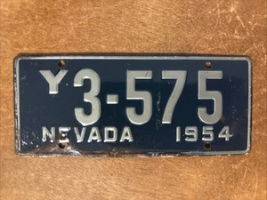 "Mini matrícula de bicicleta Nevada Wheaties 1954 cereal 5"" x 2""" - Imagen 1 de 2