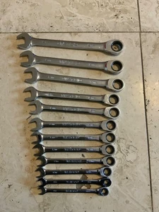 Matco 12 Pc Metric Combination Ratcheting Wrench Set S7GRCM12 - Picture 1 of 5
