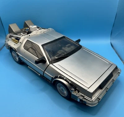Back to The Future DeLorean Car Light & Sound Diamond Select 13”  Working !! - Image 1 of 4
