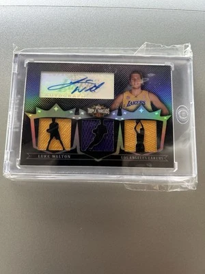 2007-08 Topps Triple Threads - Patch Auto - Luke Walton #TTRA 94 Platinum 1/1 - Image 1 of 3