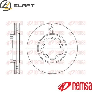 2x BRAKE DISC 61021.10 FOR FORD TRANSIT/Bus/Van/Platform/Chassis/TOURNEO 2.2L - Picture 1 of 6