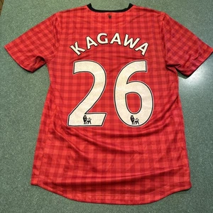 Camiseta deportiva roja local Manchester United 2012/13 Shinji Kagawa talla pequeña S Nike #26 - Imagen 1 de 5