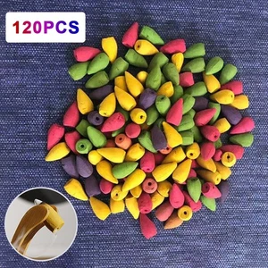 120PCS Incense Burner Cones Backflow Smoke Waterfall Censer Home Fragrance - Picture 1 of 6