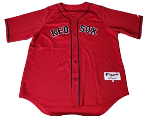 Vintage 90s Authentic Stitched Majestic Boston Red Sox Jersey Sz 56 Red #15 - Picture 1 of 17