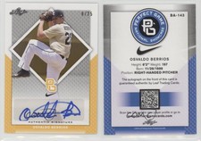 2016 Leaf Perfect Game National Showcase Yellow /25 Osvaldo Berrios #BA-143 Auto