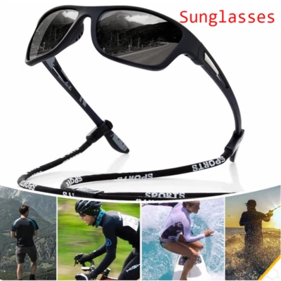 Sports Sunglasses  Adult Protection Glasses Wrap Around Goggles Driving Fishing - Image 1 of 4