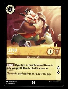 2023 Disney Lorcana First Chapter Common Non Foil #8/204 LEFOU Bumbler NM+ - Picture 1 of 2