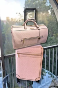 Michael Kors Powder Blush Travel Set: Trolley Bag and Weekender XL Duffle Bag MK - Picture 1 of 17