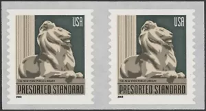 2003 US Scott #3447a (10c) NY Public Library Lion, Coil Single MNH - Picture 1 of 1