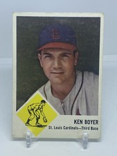 -GR- 1963 Fleer Ken Boyer *Free Shipping* #60 St. Louis Cardinals
