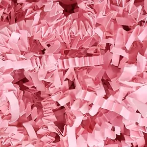 Crinkle Cut Shredded Filler Paper 1/2 & 2 LB for Gift Wrapping & Filling - Pink - Picture 1 of 3
