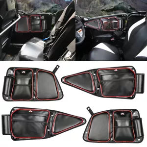 UTV Front & Rear Side Storage Door Tool Bags For Polaris Polaris RZR XP 4 Turbo - Picture 1 of 12