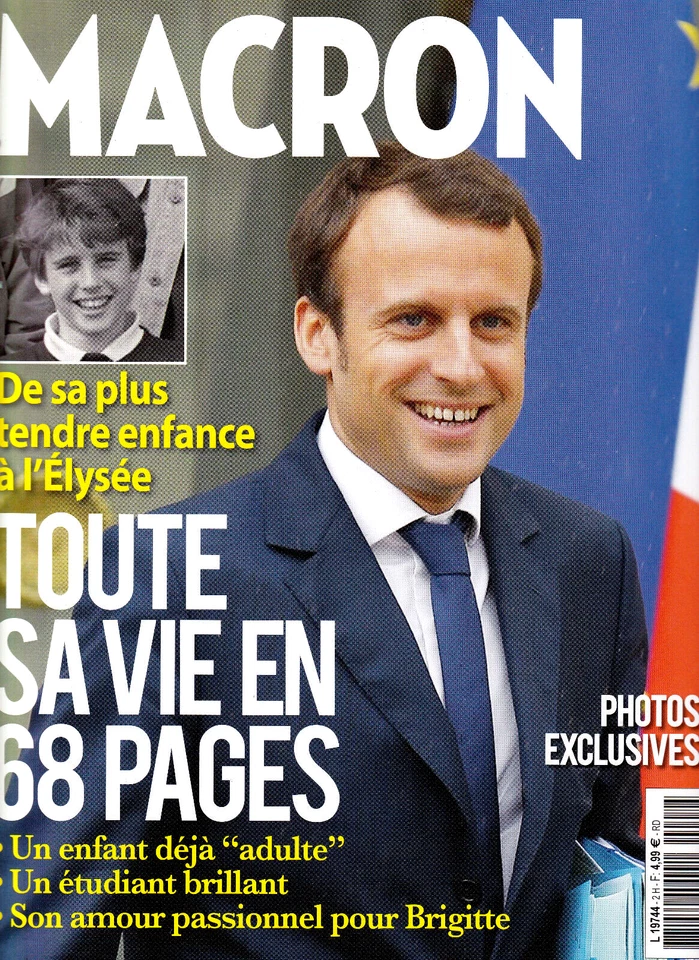 EMMANUEL MACRON Toute sa vie en 68 pages Feat. BRIGITTE MACRON 2017 RARE ©TBC - Photo 1/1