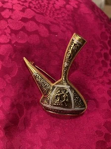 Ladies Copper Colored Ornate Tea/Coffee Pot Brooch / Pin Made In Spain - Picture 1 of 3