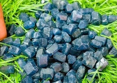 Natural Ceylon Blue Sapphire Rough Loose 100% Unheated Sapphire Rock 1000 Ct-Lot - Image 1 of 4