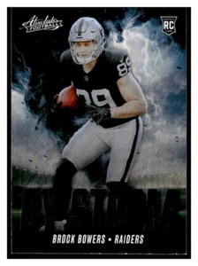 2024 Panini Absolute By Storm BBS Brock Bowers Las Vegas Raiders RC Rookie - Picture 1 of 2