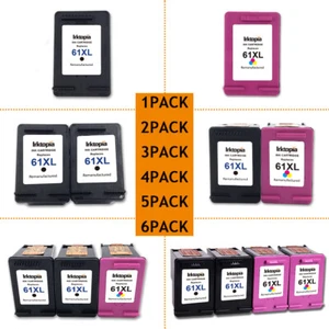 Tinta de alto rendimiento #61XL negra/color para HP Deskjet 1512 2510 2540 2541 3512 - Imagen 1 de 35