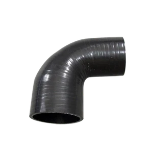 Manguera reductora de 2,5""-2"" 90 grados Deg Negro Silicio Tubo Intercooler - Imagen 1 de 1