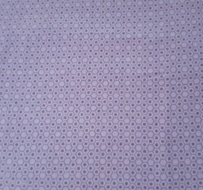 18" Basically Hugs Flannel Helen Stubbings P&B Textiles Purple Honeycomb Hexie - Image 1 of 3