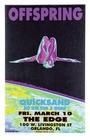 OFFSPRING 1995 Orlando FL Silkscreen Concert Poster M.Getz Signed Mint Gowland