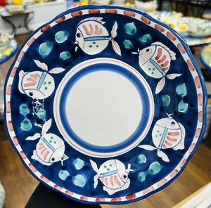 Vietri Pottery- Campagna Style Pattern 8 Inch Plate Made/Painted by hand-Italy - Picture 1 of 2