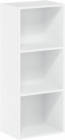 Luder Bookcase / Book / Storage , 3-Tier, White